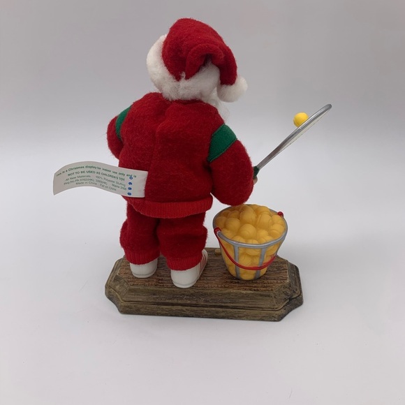 Holiday Time Holiday Creations 1998 Musical Tennis Sport Posable Santa Vintage - Picture 9 of 12